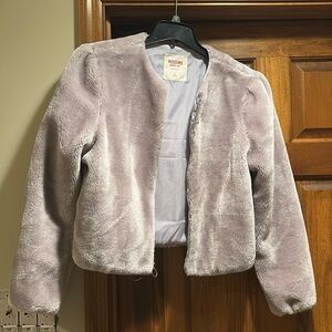Light violet fur coat!
